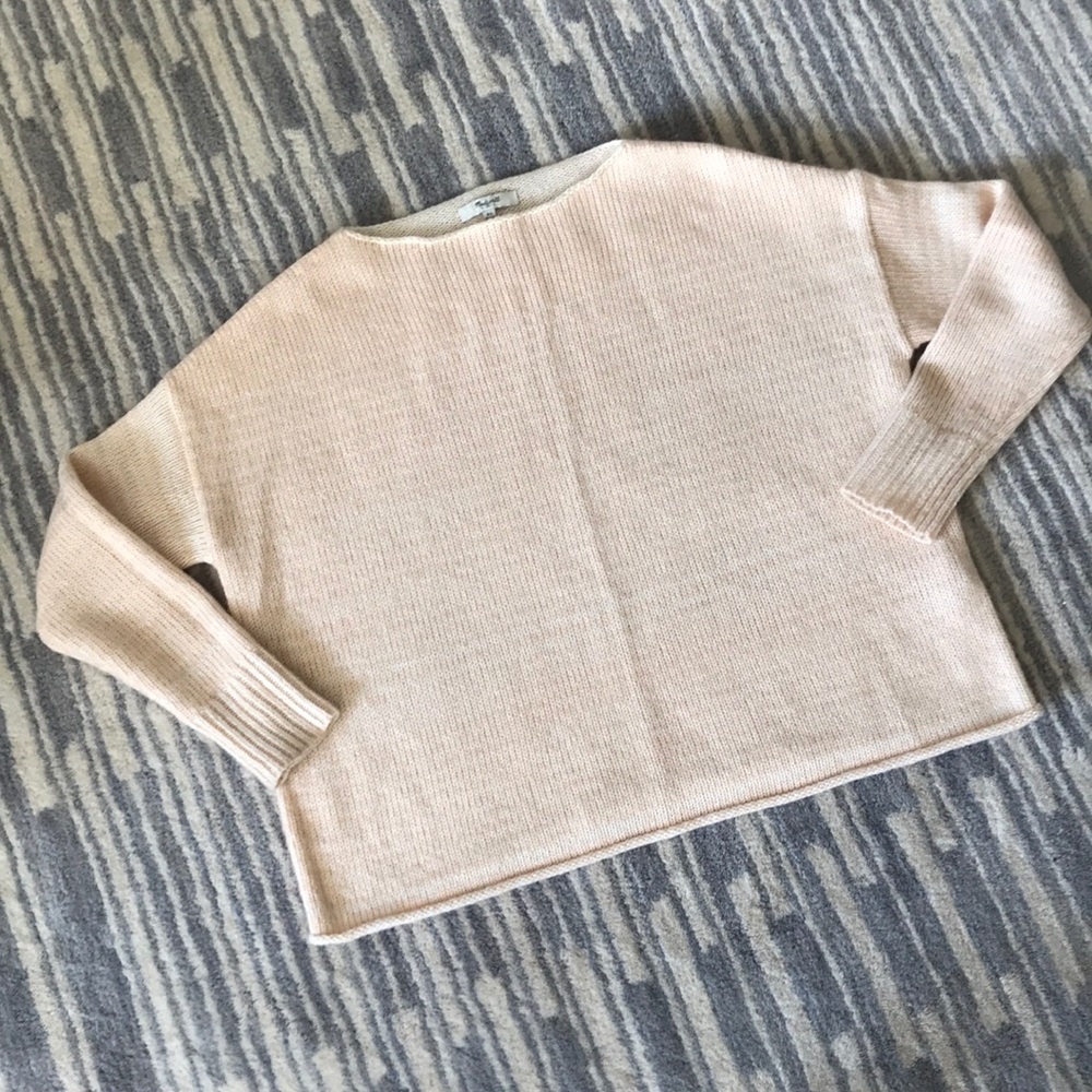 Madewell blush boxy sweater